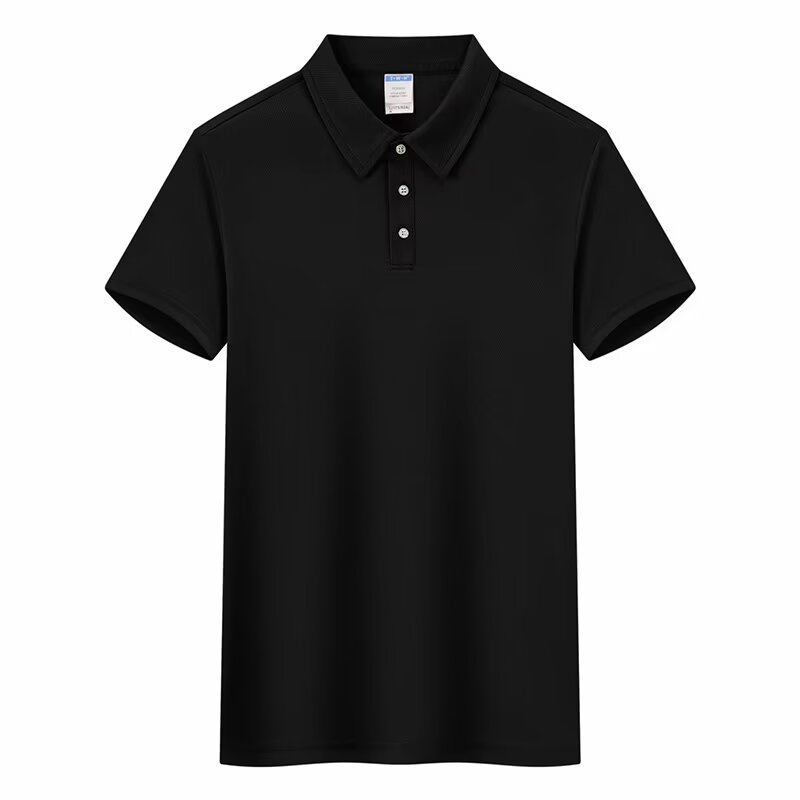 跨境2025夏季短袖潮流百搭简约时尚速干Polo衫男女翻领短袖T恤