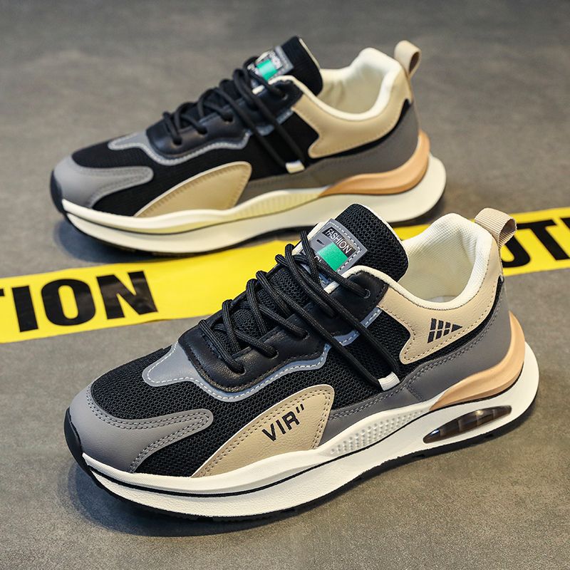 春季男鞋新款阿甘百搭透气休闲运动鞋男款网面跑步鞋子男老爹潮鞋